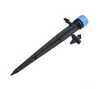 Lot de 50 émetteurs goutte à goutte réglables avec arroseur de pulvérisation pour systèmes d'irrigation de jardin compatibles avec les tubes de petit diamètre (bleu)