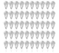 Lot de 50 Enfile-Aiguille en Aluminium,Enfile-Aiguilles pour Couture | Enfile Aiguille Couture Main,Passe Fil Couture pour Couture à La Main et Bricolage,Argenté