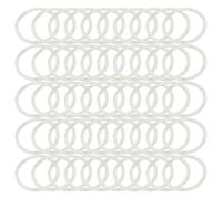 Lot de 50 entretoises de casque en acier inoxydable pour vélo, idéales pour un montage correct du casque (28,6 mm)