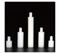 Lot de 50 entretoises filetées en nylon M2, M2.5, M3, M4, for montage sur pilier, for carte PCB, carte mère, PC, plastique, écrous à vis(30mm (50p),M3 (Thread 6mm))