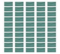 Lot de 50 enveloppes colorées à rabat en V de 21,8 x 10,2 cm pour invitation de mariage, anniversaire, remise de diplôme, fête prénatale, affaires, fermeture à ruban