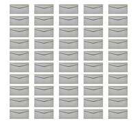 Lot de 50 enveloppes colorées à rabat en V de 21,8 x 10,2 cm pour invitation de mariage, anniversaire, remise de diplôme, fête prénatale, affaires, fermeture à ruban