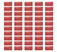 Lot de 50 enveloppes colorées de 21,8 x 10,2 cm avec rabat en V pour invitation de mariage, anniversaire, remise de diplôme, fête prénatale, invitations d'affaires