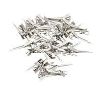 Lot de 50 épingles à cheveux crocodile en métal pour accessoires de cheveux - Pinces antidérapantes avec un bon élastique pour coiffer les cheveux en toute sécurité.