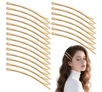 Lot de 50 épingles à cheveux dorées Jumbo en métal de 6,5 cm, épingles à cheveux épaisses et longues pour femme