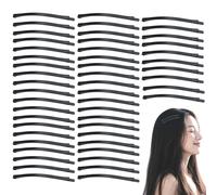 Lot de 50 épingles à cheveux Jumbo en métal noir de 8,5 cm pour cheveux longs et épais