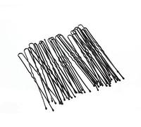 Lot de 50 épingles à cheveux ondulées noires - Longueur 7 cm - Accessoire de cheveux classique parfait pour les chignons et bien plus encore