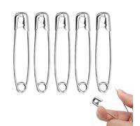 Lot de 50 épingles de sûreté de 45 mm en Acier nickelé pour vêtements, Bijoux, Loisirs créatifs