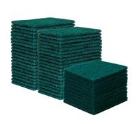 Lot de 50 Éponges à Récurer, Chiffons à Récurer Eponges Vaisselle Anti Rayure Éponges de Nettoyage Eponges Lavables Cuisine Eponges Réutilisables à Double Usage Tampon à Récure