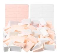 Lot de 50 éponges de maquillage pour le visage, petites houppettes en forme de coin pour liquide, crème, fond de teint, poudre libre