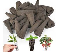 Lot de 50 éponges de rechange pour culture hydroponique - Manchons de démarrage de graines - Pour système de culture hydroponique - Kit de jardinage
