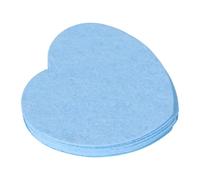 Lot de 50 éponges pour le visage en forme de cœur en fibre de bois et coton, parfaites pour les peaux sensibles et pour un nettoyage complet du visage