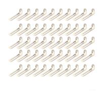 Lot de 50 équerres d'angle arrondies, adaptées pour les crèches et les salles de séjour (argenté)