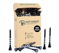 Lot de 50 et 25 tees de golf biodégradables en bambou 7 cm/70 mm - T-shirts en bambou solides et durables - Cadeaux de golf pour homme - Accessoires de golf pour homme - Tees en plusieurs couleurs