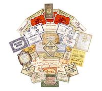 Lot de 50 étiquettes autocollantes en vinyle pour journaux de conquête Harry Potter, étiquettes officielles du monde des sorciers, imperméables et résistantes aux UV, idéales pour tous vos gadgets,