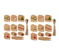 Lot de 50 étiquettes cadeaux vintage en papier kraft avec ficelle - Différentes formes, parfaites pour l'emballage de cadeaux et les loisirs créatifs (2 pièces)