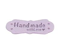 Lot de 50 étiquettes décoratives faites à la main avec étiquette d'amour pour vêtements en cuir, manteau, couture, fournitures de tricot