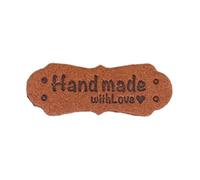 Lot de 50 étiquettes décoratives faites à la main avec étiquette d'amour pour vêtements en cuir, manteau, couture, fournitures de tricot