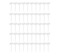 Lot de 50 étiquettes en plastique pour plantes de jardin, 20 cm de long, pour organiser et marquer les plantes dans les jardins et les serres (blanc)