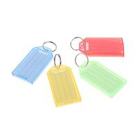 Lot de 50 étiquettes porte-clés pour chaîne, étiquette d'identification de fenêtre, étiquette de bagage, étiquette de bagages, articles de voiture, accessoires de marquage, porte-cartes