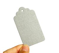 Lot de 50 étiquettes rectangulaires à suspendre avec trou pour cadeau de mariage ou de Noël
