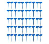 Lot de 50 étiquettes réutilisables en plastique de 20 cm pour piquets de jardin durables pour une identification et une organisation faciles des plantes (bleu)