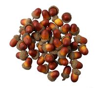 Lot de 50 fausses noisettes pour loisirs créatifs sur le thème de l'automne et idées de décoration de la maison