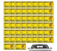 Lot de 50 faux autocollants de stationnement pour tickets de stationnement, cartes de visite, farces de mauvaise notes, cadeaux amusants