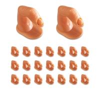 Lot de 50 faux doigts réalistes en plastique avec ongles, outil de décoration pour débutants et professionnels (sans ongles)