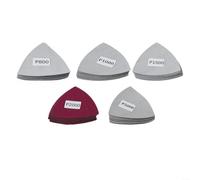 Lot de 50 feuilles abrasives triangulaires de 90 mm, papier abrasif humide et sec, grain 800-5000, tampons de rechange pour le travail du bois, le métal, le polissage des ongles