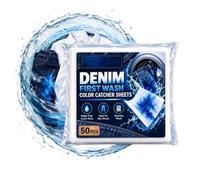 Lot de 50 feuilles absorbantes de de teinture pour linge | Les feuilles absorbantes aident à piéger les teintures lâches pendant le lavage pour réduire le transfert de couleur entre