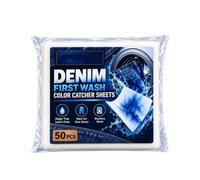 Lot de 50 feuilles de anti-bavure pour le linge | Lingettes de préhension portables douces super absorbantes, protection contre les taches au premier lavage, pour pantalons