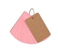 Lot de 50 feuilles de cartes de vocabulaire non lignées avec anneaux de reliure non lignés 8,9 x 5,1 cm pour fournitures d'étudiant
