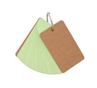 Lot de 50 feuilles de cartes non lignées avec anneaux de reliure pour vocabulaire