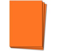 Lot De 50 Feuilles De Carton De Bricolage Din A4,Orange,240 G/M²,21 X 29,7 Cm,À Bricoler,Pour Album Photo,Carte De Menu,Imprimable,Bricolage Créatif