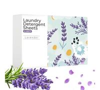 Lot de 50 feuilles de lessive solubles dans l'eau, pour peaux sensibles, maison, voyage, université, dortoir, appartement, voyage d'affaires, camping, vacances