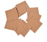 Lot de 50 feuilles de liège de 2 mm d'épaisseur avec revers pour décoration d'intérieur, protection de table, art mural et projets personnalisés (carré)