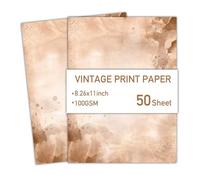 Lot de 50 feuilles de papier à lettres imprimable recto-verso pour invitations