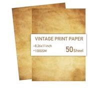 Lot de 50 feuilles de papier à lettres imprimable recto-verso pour invitations