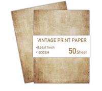 Lot de 50 feuilles de papier à lettres imprimable recto-verso pour invitations
