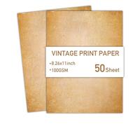 Lot de 50 feuilles de papier à lettres imprimable recto-verso pour invitations