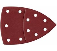 Lot de 50 feuilles de papier abrasif pour ponceuse multifonction - 105 x 152 mm - Grain 120/feuilles abrasives