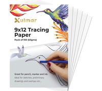 Lot De 50 Feuilles De Papier Calque A4 63 G/M² Pour Patrons De Couture, Superpositions De Dessin Et Croquis Sur Papier D'art Et Carnet De Croquis