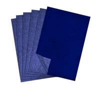 Lot de 50 feuilles de papier calque A4 en carbone réutilisable sans carbone d'un côté (bleu)