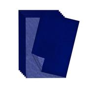 Lot de 50 feuilles de papier calque A4 - Papier carbone à tracer - Papier bleu - Pour écrire - Papier de transfert - Papier de transfert - Papier graphite d'un côté - Pour papier d'emballage - Pochoir