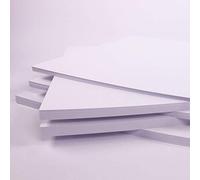 Lot de 50 feuilles de papier cartonné blanc brillant A4 180 g/m²
