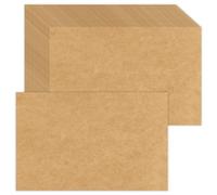 Lot de 50 feuilles de papier cartonné kraft vierge de 14 x 21,6 cm - Cartes plates de 38,6 kg pour créer vos propres invitations, notes, cartes de vœux, cartes de table - Écriture, estampage, dessin,