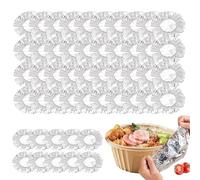 Lot de 50 feuilles de papier d'aluminium de qualité alimentaire, film étirable réutilisable, couverture isolante en film d'aluminium | Pour fruits, cuisine, bols, pots, conteneurs