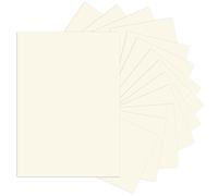 Lot de 50 feuilles de papier de couleur ivoire - Format A4 - Ivoire - 250 g/m² - Pour bricolage, album photo, menu