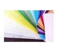 Lot de 50 feuilles de papier de mûrier - Couleurs unies - Motif origami - Pour loisirs créatifs - Fabrication de cartes japonaises - Washi - Découpage (assorti)